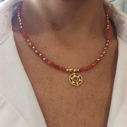 Colar Aventurina Laranja · Chakra Sacral