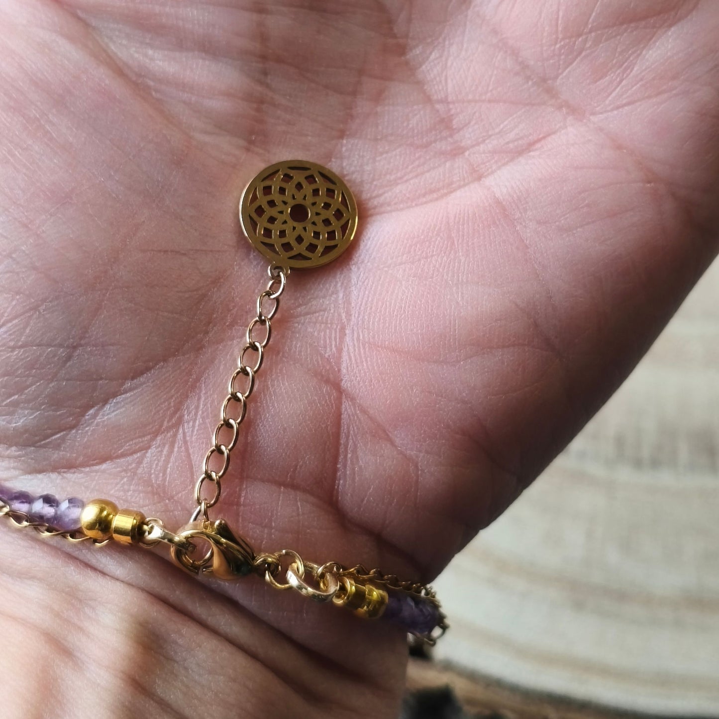Pulseira Dupla Ametista · Chakra Coronário