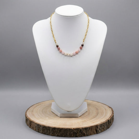 Colar Aura Rosa I – Equilíbrio, Amor e Serenidade