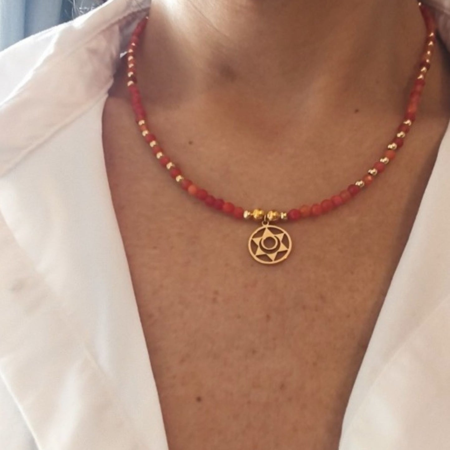 Colar Aventurina Laranja · Chakra Sacral