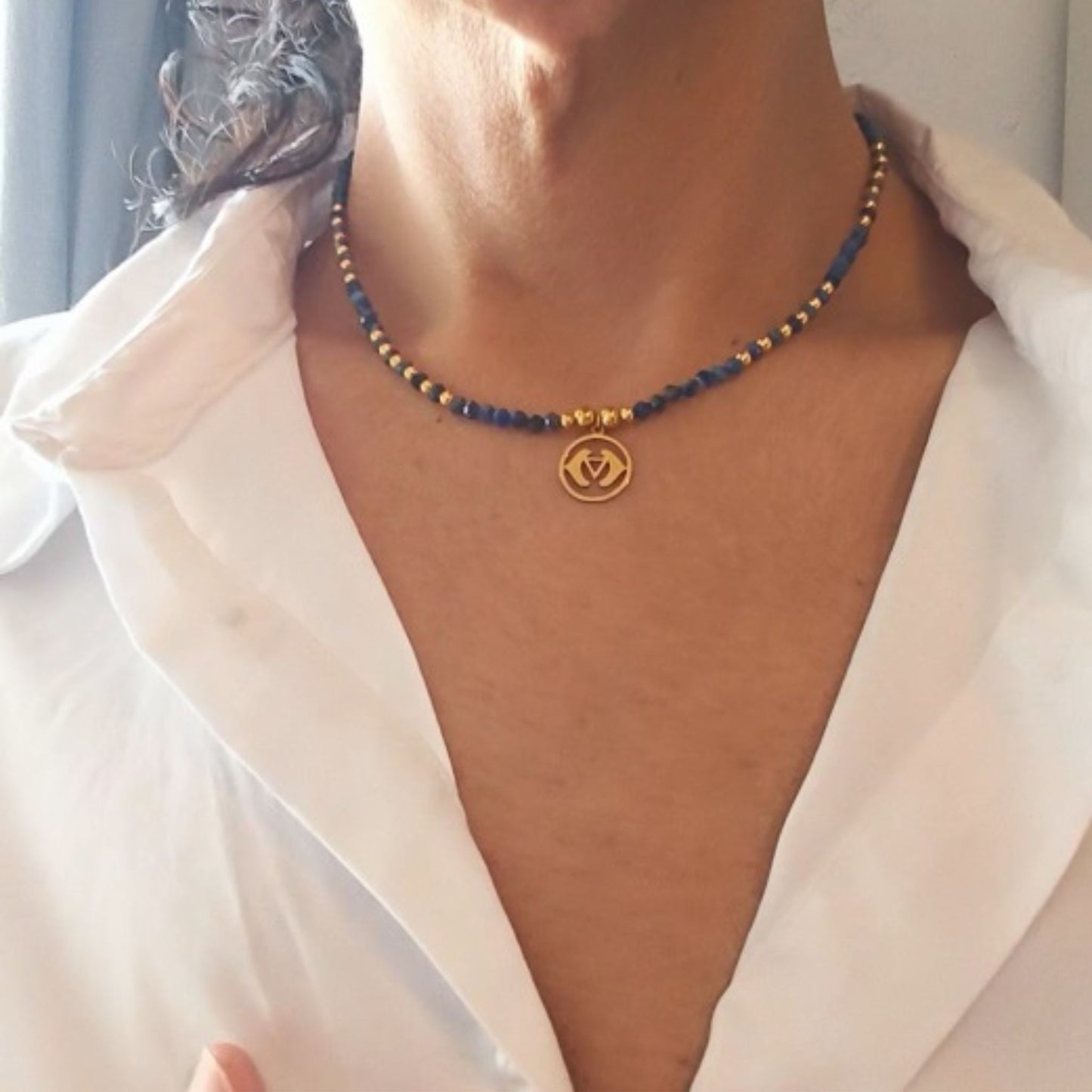 Colar Lápis Lazuli · Chakra do Terceiro Olho