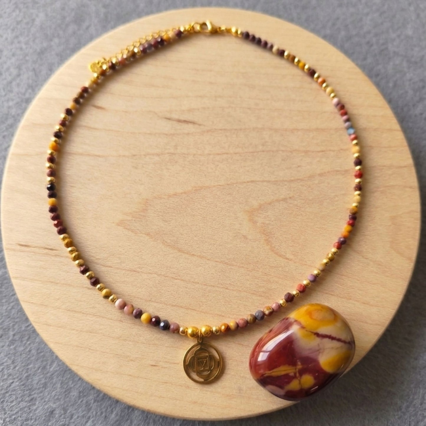 Colar Jaspe Mokaite · Chakra Raíz