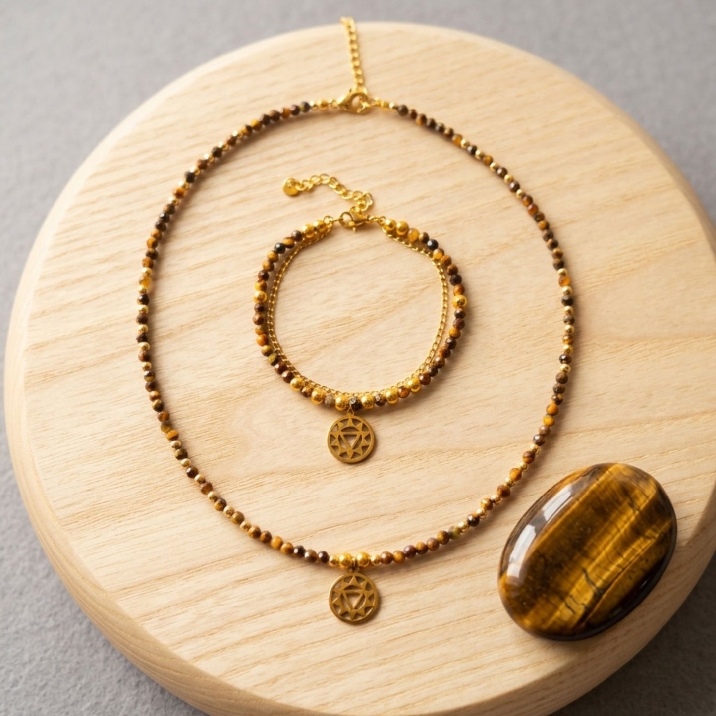 Colar Olho de Tigre · Chakra do Plexo Solar