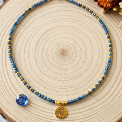 Colar Safira Azul · Chakra da Garganta